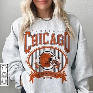 Chicago Bears Football Sweatshirt, Justin Fields Sweatshirt